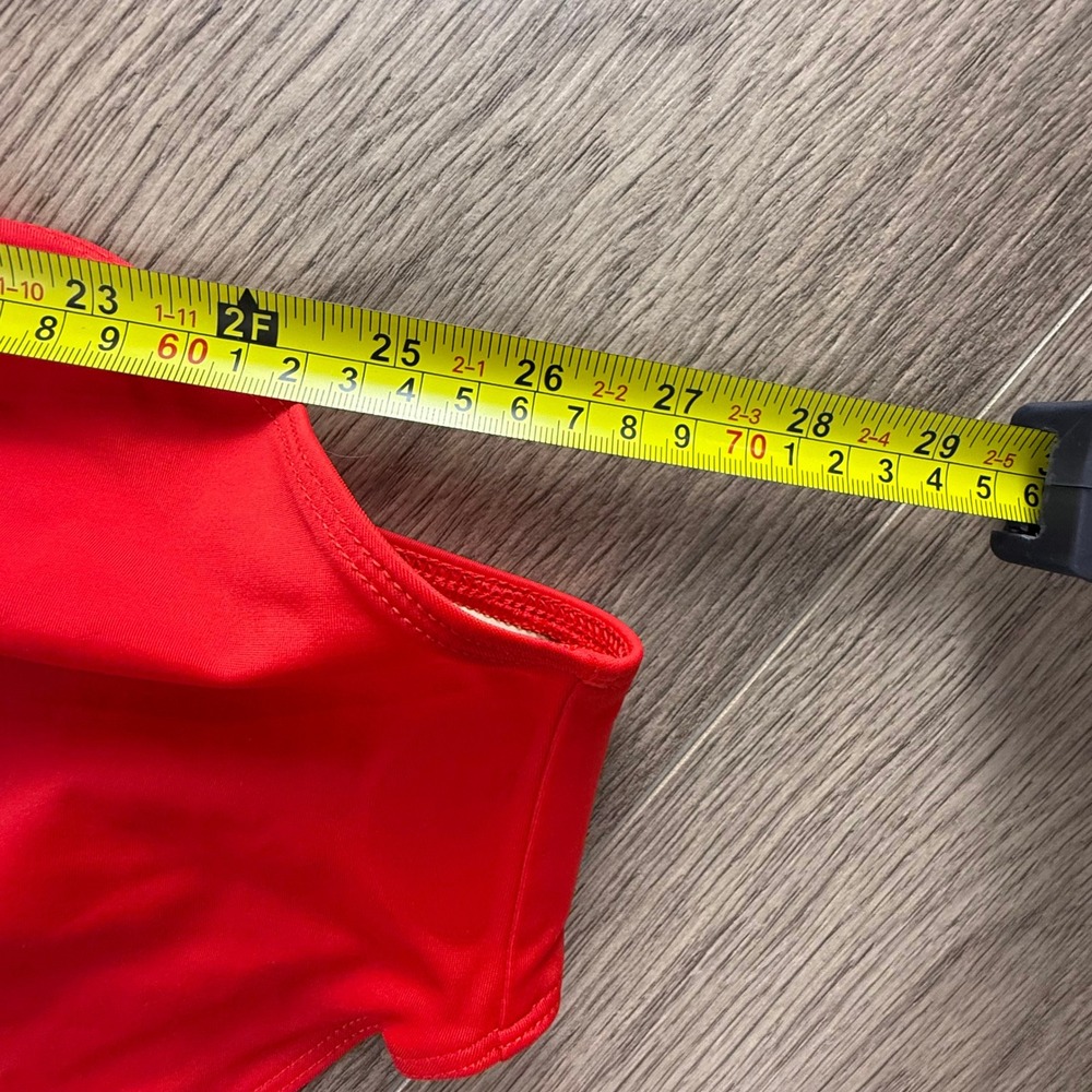 SummerSalt The Square Halter Neck One-Piece Colorblock Swim Pink Red Size 10 NWT - Picture 3 of 12